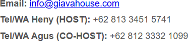 Email dan Telepon Giava House